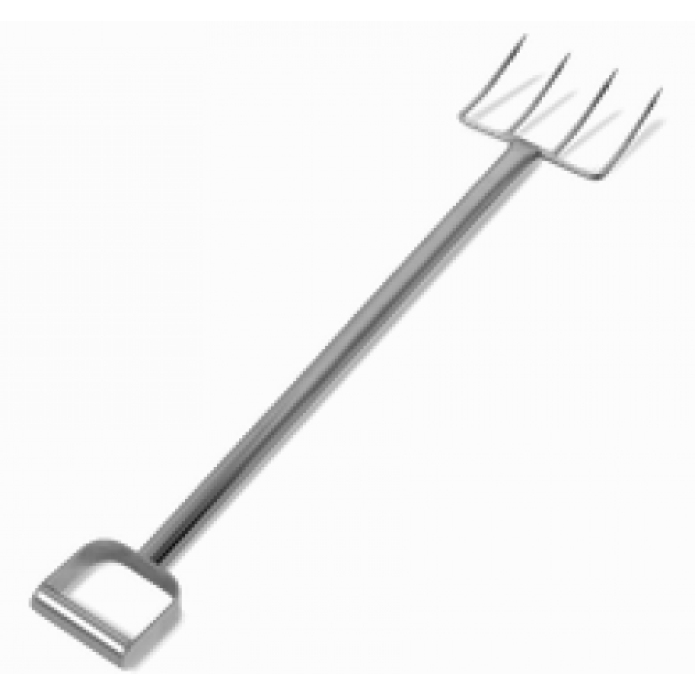 44" Stainless Steel Fork - 4 Short Tines