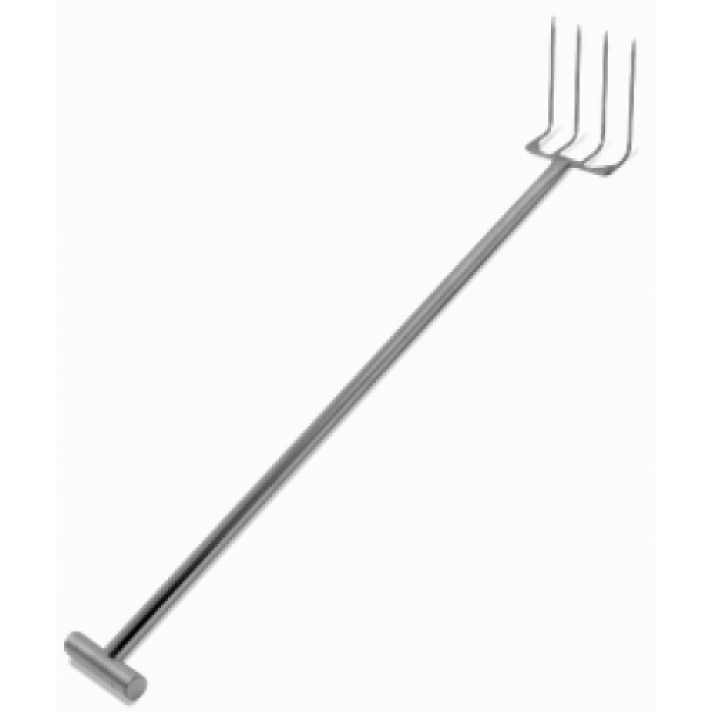 60" Stainless Steel Fork - 4 Tines