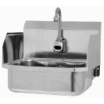 Wall Mount Sink with Sensor and Side Splashes