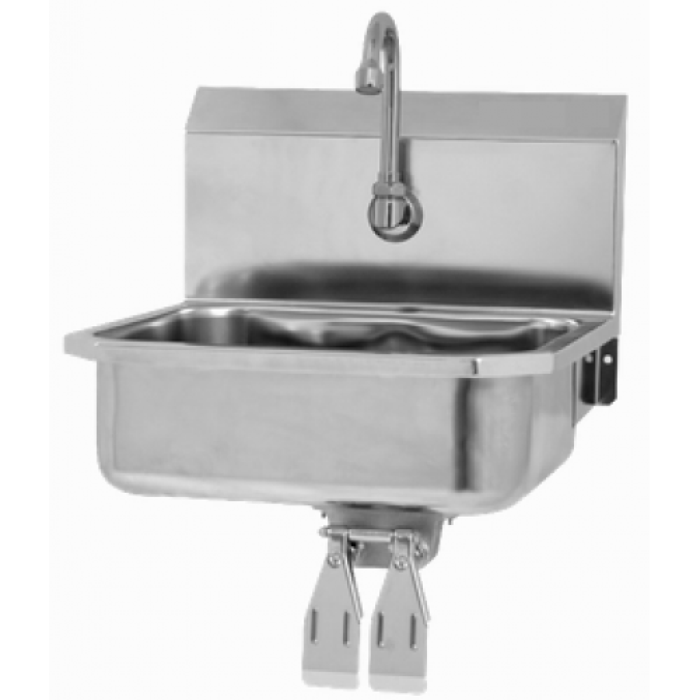 Wall Mount Sink with Double Knee Valve